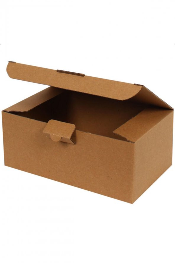 Kraft Kilitli Kargo Kutusu  Ebat 20x12x8 Cm (100 ADET) ürün görseli 1