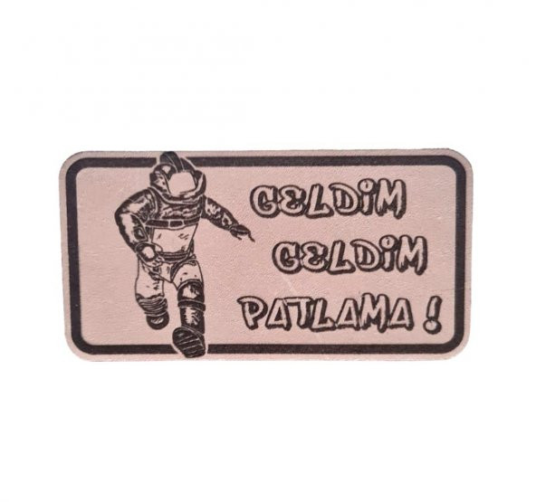 EOD Bomba İmha Deri PEÇ -Geldim Geldim Patlama -Arma - Leather Patch2 ürün görseli 1