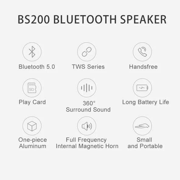 HP BS200 Kablosuz Bluetooth Hoparlör - Resim 2