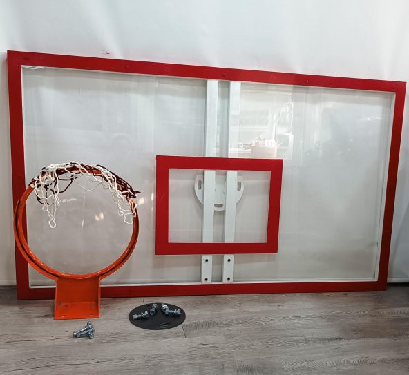 Mia Basketbol Panya Seti Sabit Çember 105*180 8 mm Solid Polikarbon Panya ürün görseli 1