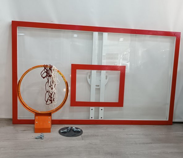 Mia Basketbol Panya Seti 105*180 8 mm Solid Polikarbon 45 cm Yaylı Çember ürün görseli 1