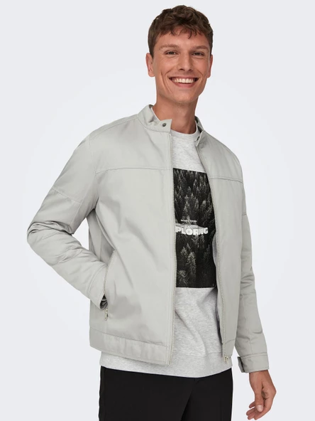 ONLY & SONS Erkek Önden Fermuarlı Ceket 22027380 ürün görseli 1