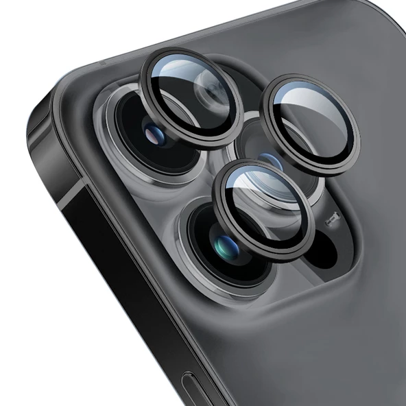 Vendas iPhone 14 Pro Uyumlu Eagle Serisi Telefonla Uyumlu Renk Tasarımlı Safir Cam Kamera Lens Koruyucu ürün görseli 1