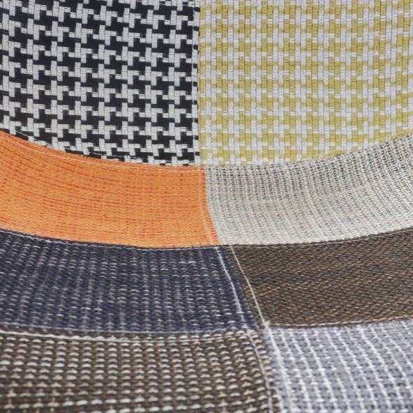 T.Conept Renkli Patchwork Sandalye Ahşap Ayaklı - Resim 2
