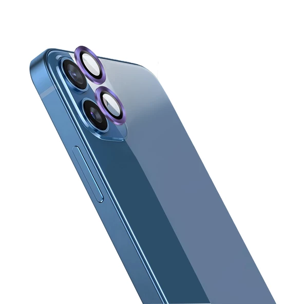Vendas iPhone 12 Uyumlu Eagle Serisi Telefonla Uyumlu Renk Tasarımlı Safir Cam Kamera Lens Koruyucu ürün görseli 1