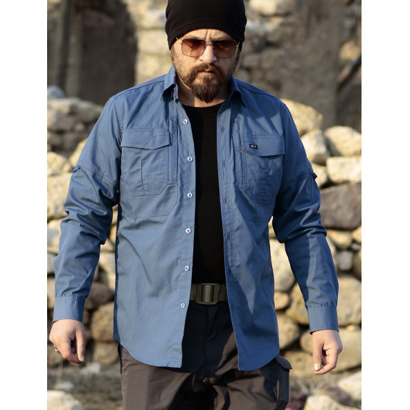 Blt Tactical Outdoor Gömlek Mavi Taktik Gömlek ürün görseli 1