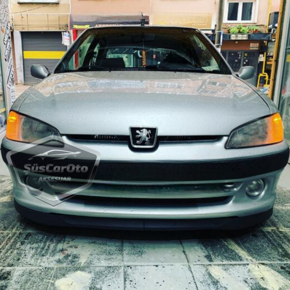 Peugeot 106 1991-2004 Uyumlu Üniversal Astra H lip Esnek Ön Lip 2 Parça Tampon Altı Dil Karlık Ön Ek ürün görseli 1