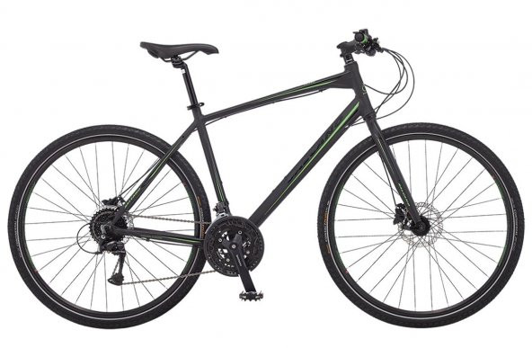 Salcano City Wind 27S HD 20'' Gezi Bisikleti Mat Siyah-Parlak Siyah ürün görseli 1