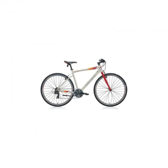 Carraro Sportıve 321 Erkek Şehir Bisikleti 480H V 28 Jant 21 Vites Mat Gri-Kırmızı-Turuncu ürün görseli 1