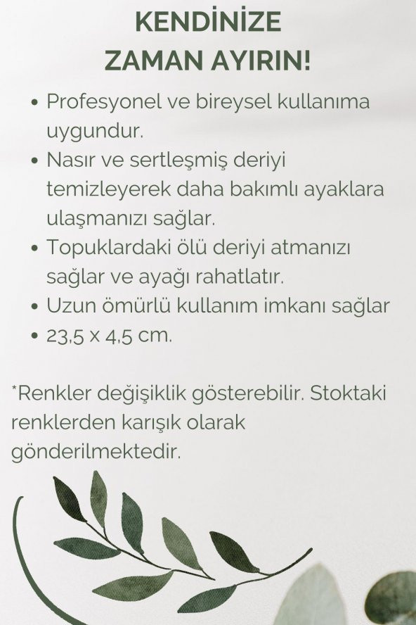 Ahşap Saplı Topuk Törpüsü x 2 Adet - Resim 5