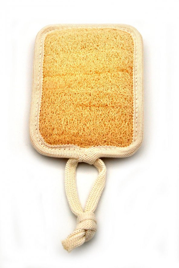 Doğal Kabak Lifi Banyo Hamam Vücud Kesesi İpli 11x16 cm. ürün görseli 1