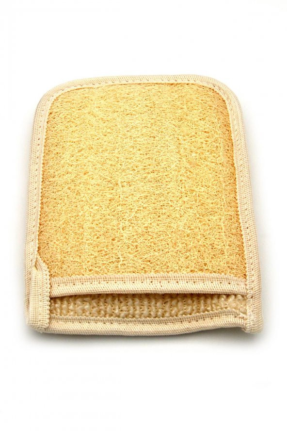 Doğal Kabak Lifi Eldiven Tipi Banyo Hamam Vücud Kesesi 17x21 cm. ürün görseli 1