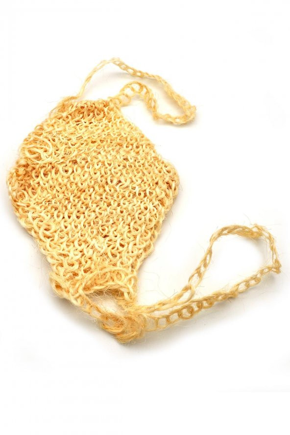 Doğal Örme Palmiye Lif Banyo Hamam Vücud Kesesi İpli 23x33 cm. ürün görseli 1