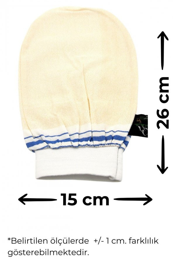 Lastikli Banyo Hamam Eldiven Kesesi 15x26 cm - Resim 4