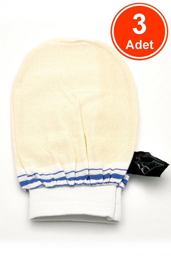 Lastikli Banyo Hamam Eldiven Kesesi 15x26 cm X 3 Adet ürün görseli 1