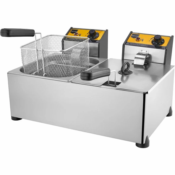 Remta Elektrikli Fritöz 5+5 Lt Çiftli Büfe Tipi ürün görseli 1