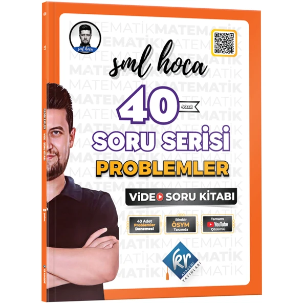 KR Akademi TYT SML Hoca Problemler 40 Soru Serisi Video Soru Kitabı ürün görseli 1