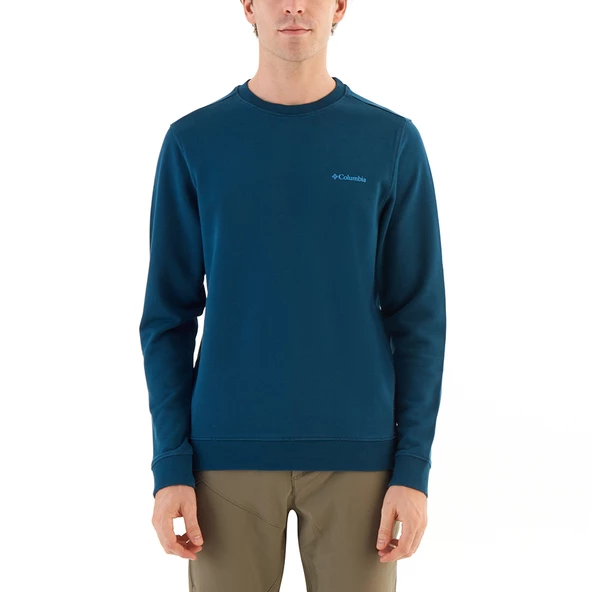 Columbia M Basic Crew Erkek Sweatshirt Yeşil CS0204-414 ürün görseli 1