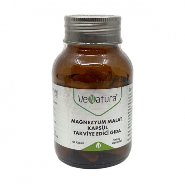 Venatura Magnezyum Malat Takviye Edici Gıda 60 Kapsül ürün görseli 1