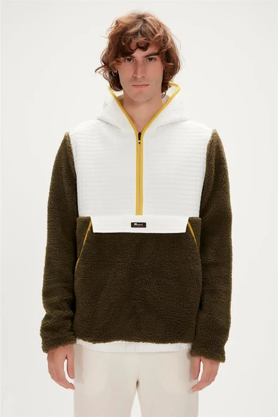 Bad Bear 23.02.29.007-C70 Leonard Half-Zip Erkek Peluş Polar ürün görseli 1