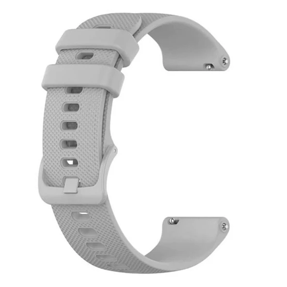 Gpack Garmin Active 3S 18mm Kordon Benekli Kancalı Silikon - Resim 3