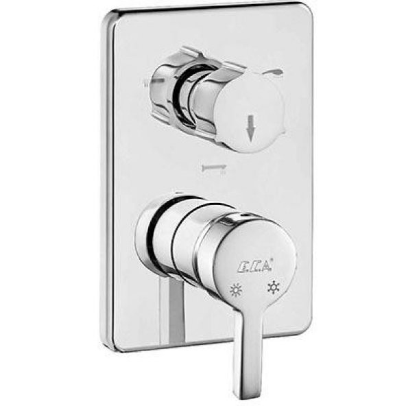 Eca Mina Ankastre Banyo Bataryası 2 Parça Set / 3 Yollu (102167304H-K+102166301) ürün görseli 1