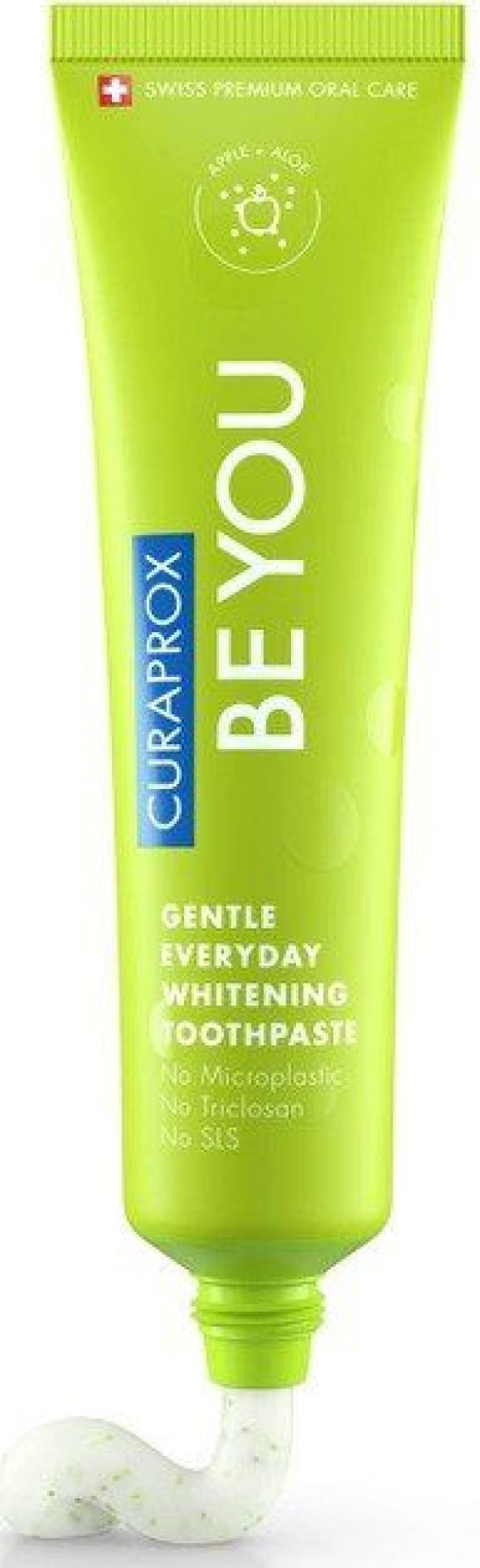 Curaprox BeYOU Apple Aloevera 60ml ( Green) Elma -Alovera Diş Macunu ürün görseli 1