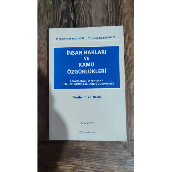 İNSAN HAKLARI VE KAMU ÖZGÜRLÜKLERİ ... AHMET MUMCU ürün görseli 1