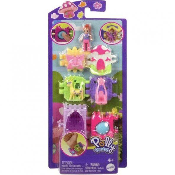 Polly Pocket Bileklik Olabilen Sevimli Oyun Setleri HKV67 HKV69 ürün görseli 1