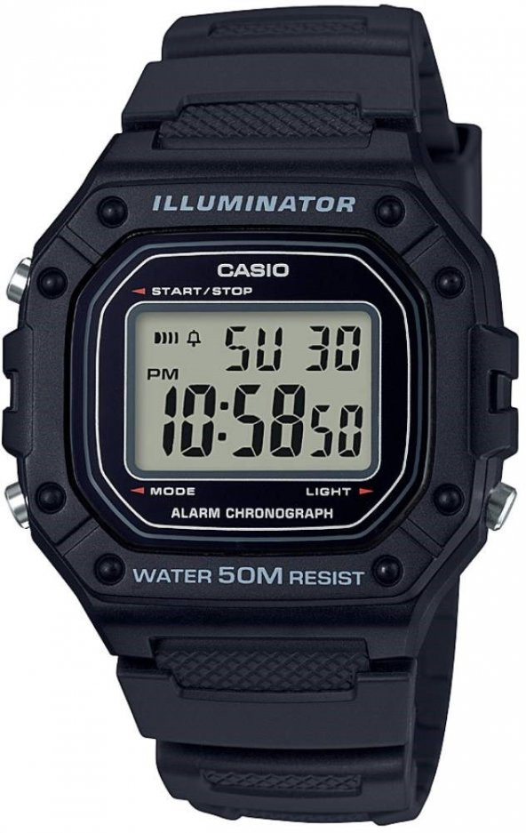 CASIO W-218H-1AVDF ERKEK KOL SAATİ ürün görseli 1