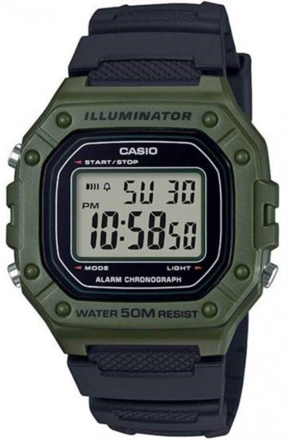 CASIO W-218H-3AVDF ERKEK KOL SAATİ ürün görseli 1
