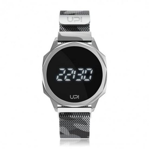 UPWATCH ICON SILVER CAMOUFLAGE LOOP BAND UNİSEX KOL SAATİ ürün görseli 1