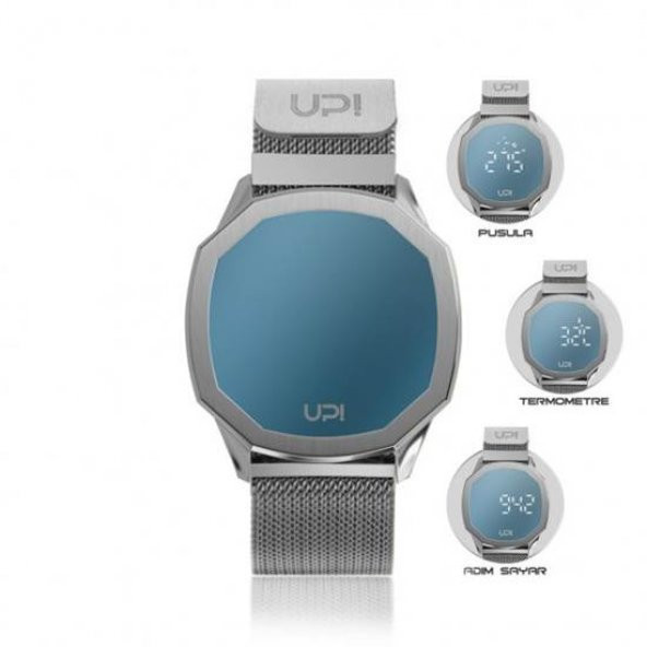 UPWATCH VERTICE SILVER&BLUE UNİSEX KOL SAATİ - Resim 3