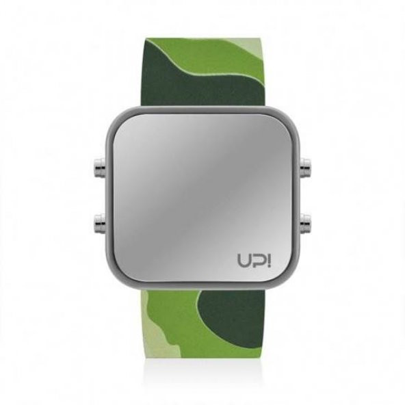 UPWATCH LED GREY&GREEN CAMOUFLAGE UNİSEX KOL SAATİ ürün görseli 1