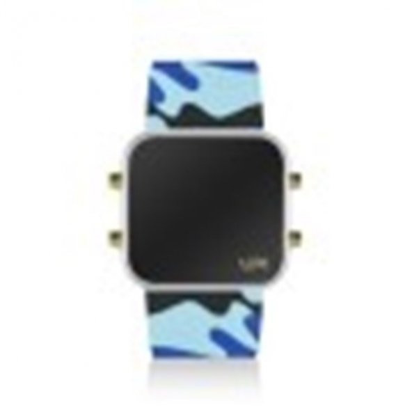 UPWATCH LED MINI GOLD WHITE BLUE CAMOUFLAGE UNİSEX KOL SAATİ ürün görseli 1