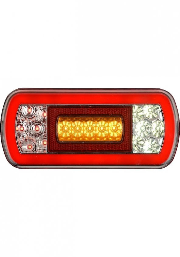 DİKDÖRTGEN NEON LED STOP LAMBASI TAKIMI 24 VOLT YENİ NESİL (2 ADET) ürün görseli 1
