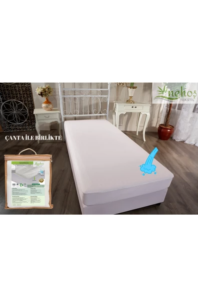 PLUS+ Bambu Su Sıvı Geçirmez Yatak Koruyucu Alez Fitted Full Kenar Alez Çarşaf Tek Çift Battal (10 FARKLI EBAT) ürün görseli 1