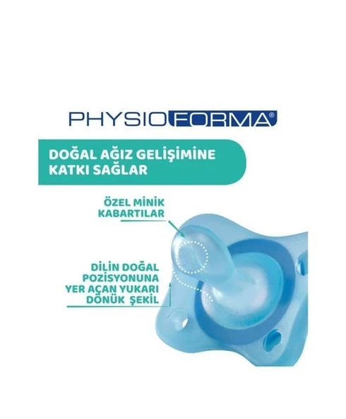 Chicco PhysioForma Mini Soft 2'li Emzik 2-6 Ay Erkek - Resim 4