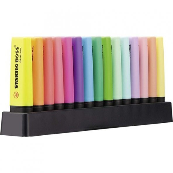 Stabilo Boss Original Deskset Işaretleme Kalemi Masa Seti 9 Fosforlu 6 Pastel 15 Renk ürün görseli 1