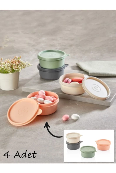 4'lü Mini Saklama Kabı Kapaklı Set ürün görseli 1