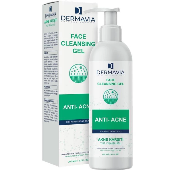 Dermavia Akne Karşıtı Yüz Yıkama Jeli 200 ml ürün görseli 1