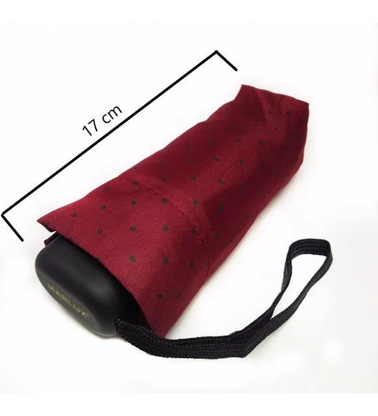 Mini Cepboy Şemsiye 17 cm  Bordu - Resim 3