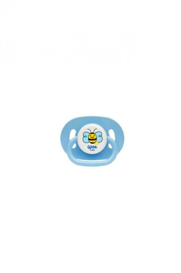 WEE BABY Oval Gövdeli Yuvarlak Uçlu Emzik No:1 - Mavi ürün görseli 1