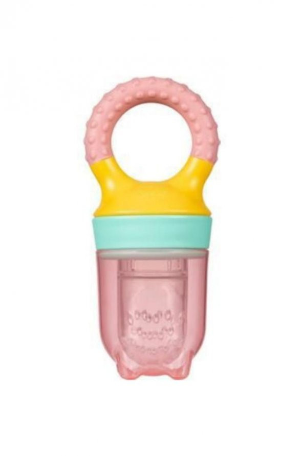 WEE Baby 207 Meyve Süzgeci Diş Kaşıyıcılı Pembe 6+ Ay ürün görseli 1