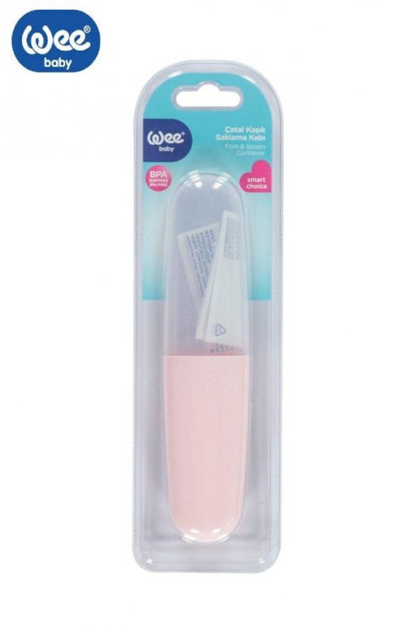WEE Baby 887 Çatal Kaşık Saklama Kabı Pembe ürün görseli 1