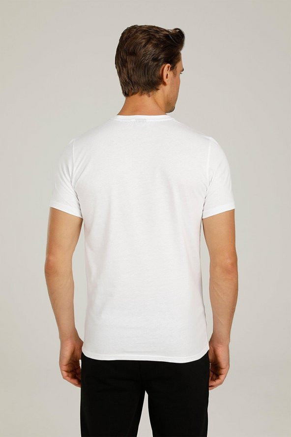 LUMBERJACK CT778 RAY SLOGAN T-SHIRT 1PR - Resim 3