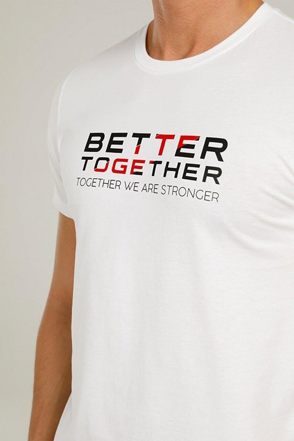 LUMBERJACK CT778 RAY SLOGAN T-SHIRT 1PR - Resim 5