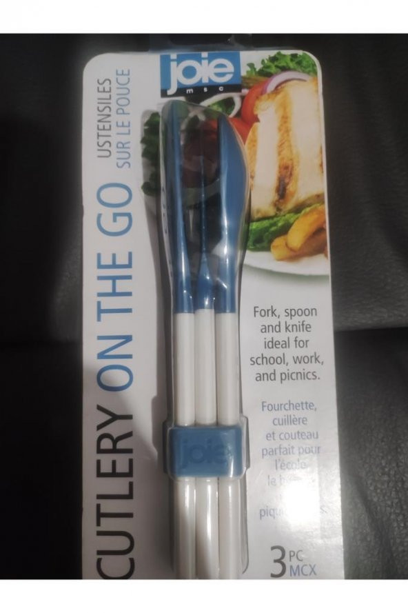 Joie Cutlery On The Go 3 Parça Çatal Kaşık Bıçak Seti ürün görseli 1