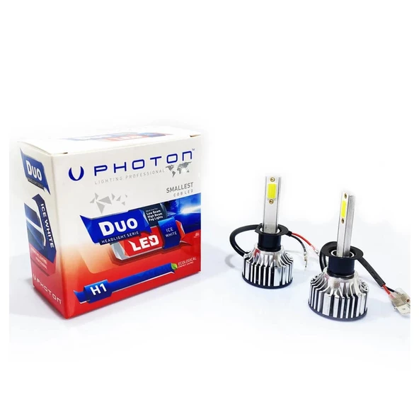 Photon Duo Serisi Led Headlight Beyaz Işık 12V Led Xenon H1 ürün görseli 1