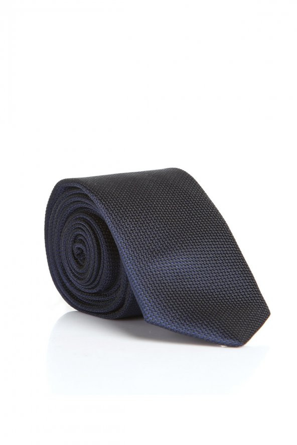 Lacivert Slim Fit Düz Renk Dokuma Kravat / DDK-03 ürün görseli 1
